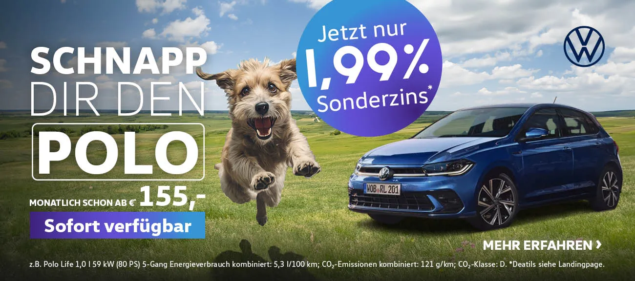 Slider Polo 1,99% Finanzierung